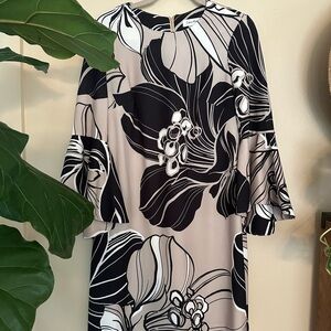 Calvin Klein Monochrome Striped Dress